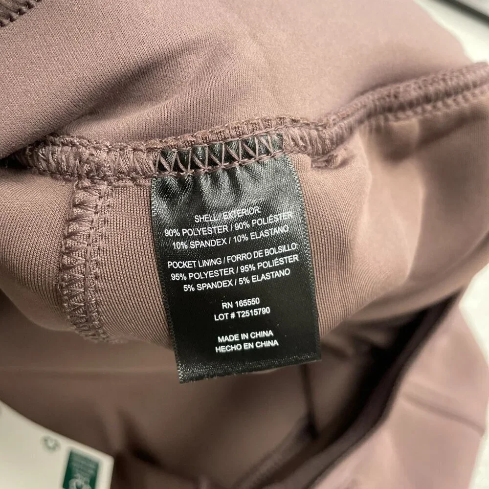 32 Degrees Heat Women's S Jogger Pants With Zippered Pocket Brown M0700